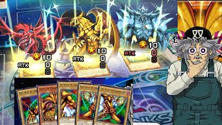 Summoning all Egyptian Gods in one turn and Exodia FTK 2 YuGiOh Duel Links [upl. by Kwok154]