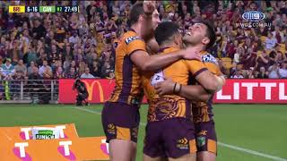 NRL Highlights Brisbane Broncos v Canberra Raiders – Round 16 [upl. by Idonah]