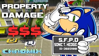 How much PROPERTY DAMAGE does Sonic cause in City Escape [upl. by Erreit88]