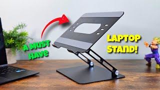 Orlian Aluminum Laptop Stand  Review and Demo [upl. by Nylcsoj384]