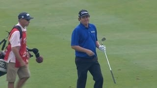 Dufner holes out for eagle at HSBC Shot of the Day [upl. by Attenweiler]