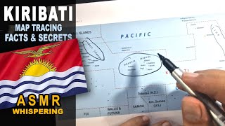 ASMR Geography facts KIRIBATI islands map with its Atolls  facts and secrets explained [upl. by Yrebmik]