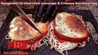 Spaghetti Grilled Ham Sausage and Cheese Sandwiches [upl. by Corenda]