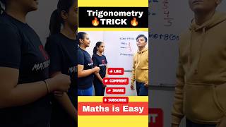 Easy Trigonometry Trick 🔥  Class 10 Trgonometry Short trick fun youtubeshorts shorts shortfeed [upl. by Manuela549]