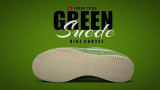 GREEN SUEDE 2023 Nike Cortez OFFICIAL LOOK AND PRICE [upl. by Ayeka698]