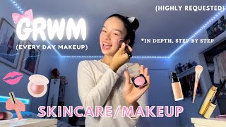 MY EVERYDAY highly requested MAKEUP ROUTINE 🪞🎀☁️ [upl. by Haimorej]