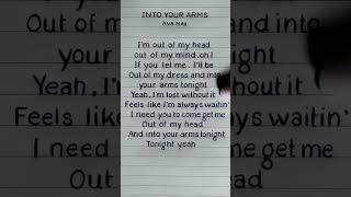 Witt Lowry  Into Your Arms ftAva Max ♥️ Lyrics REQUESTED lyrics avamax shorts shortsfeed [upl. by Noirret]