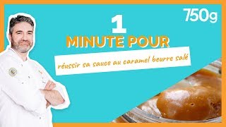 1 min pour Réussir sa sauce au caramel au beurre salé  750g [upl. by Oilla]