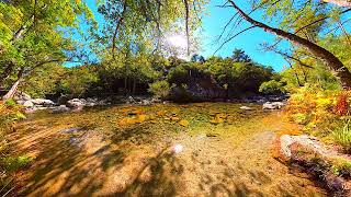 Au cœur de la montagne Corse au bord de la rivière fleuve Tavignano tavignanu a Corte [upl. by Nryhtak663]