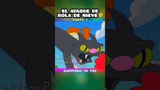 BOLA DE NIEVE AT4C4 A OTRA MASCOTA 🤣🤣 memes shorts simpsons [upl. by Annasus566]