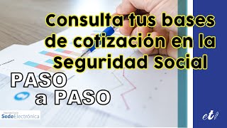 🖊 Cómo consultar el informe de bases de cotización  Paso a Paso [upl. by Iew214]