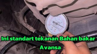 Cara cek tekanan bahan bakar avansa [upl. by Hakceber51]