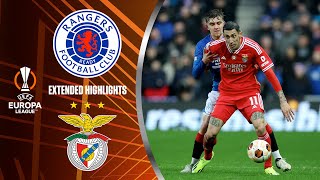 Rangers vs Benfica Extended Highlights  UEL Round of 16 2nd Leg  CBS Sports Golazo [upl. by Caitrin452]