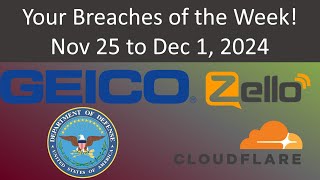 Your Breaches of the Week Nov 25 to Dec 1 2024 [upl. by Aitat]