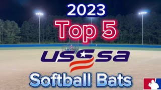 2023 Top 5 USSSA Slowpitch Softball Bats [upl. by Oileve35]