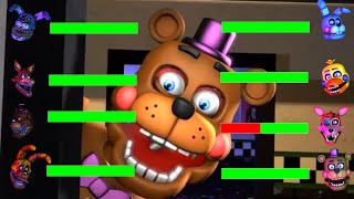 SFM FNaF Demented vs Rockstar WITH Healthbars [upl. by Euqinotna438]