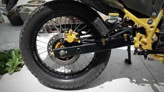 Moto Bros 160 ano 2014 Preta Pintura Personalizada preto e Dourado  Ninho Mofo [upl. by Yuht703]