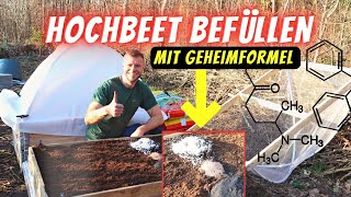 Hochbeet aus Palettenrahmen befüllen inkl Geheimzutaten für größere Ernte🥕 [upl. by Nawat701]