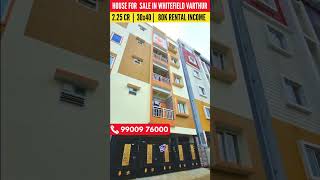 👋House for sale in Whitefield Varthur Bangalore🔥 80k Rental income property for sale in Bangalore [upl. by Watkins]