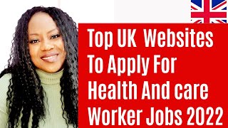 Top UK Websites For Health Care Assistant Jobs 🇬🇧 [upl. by Dworman484]