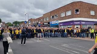 010624  Dortmund fans prechampions league final vs Real Madrid outside Wembley Stadium UHD [upl. by Adest358]