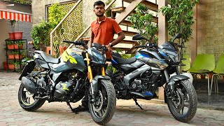 Hero Xtreme 160R 4V Dual Channel ABS Vs Pulsar NS160 Detailed Review comparison Xtreme160 vs NS160 [upl. by Aisela]