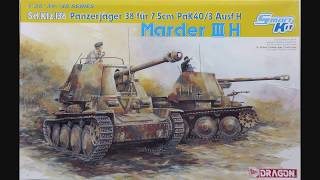 Dragon 135 SdKfz138 Panzerjager 38 fur 75 cm Pak403 AusfH Marder III H Kit 6331 [upl. by Nagiem]