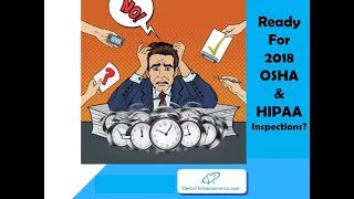 2023 OSHA amp HIPAA Inspections For Dental Offices  Deadlines [upl. by Akiam91]