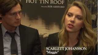 First look at Broadways CAT ON A HOT TIN ROOF with Scarlett Johansson [upl. by Yenitsed]