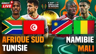 🔴🇿🇦🇹🇳 AFRIQUE DU SUD  TUNISIE  🇳🇦🇲🇱 NAMIBIE MALI 🏆 3eme journée can 2024  can 2023 [upl. by Beatrice]