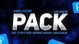 MELHOR PACK de FONTES para ANDROID 2022  FONTES MAIS USADAS 100 GRÁTIS [upl. by Ynatsyd]