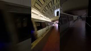 REALLY RARE disused idle Metro train going through union Station 3283 railfaning wmata [upl. by Gasparo866]