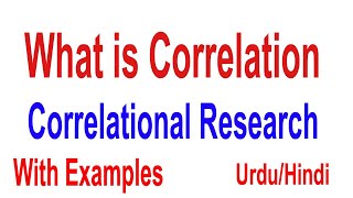 What is Correlation  Correlation Definition  Correlation Research UrduHindi [upl. by Mloc979]