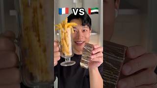 Dubai Chocolate 🇦🇪 vs French Fries 🇫🇷 [upl. by Ranit]