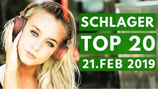 SCHLAGER CHARTS 2019  Die TOP 20 vom 21 Februar [upl. by Aicatsana]