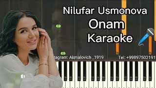 Nilufar Usmonova  Onam Karaoke 🎤 tiktok Avtor akmalovmusic [upl. by Ackerman672]