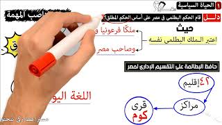 مصر تحت حكم البطالمة للصف الاول الاعدادى [upl. by Kisor]