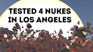 4 Nuclear Explosion in Los Angeles Russian Bombs and Others [upl. by Calendre22]