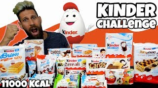 KINDER CHALLENGE 11000 Kcal  Cheat day  MAN VS FOOD [upl. by Lipfert335]