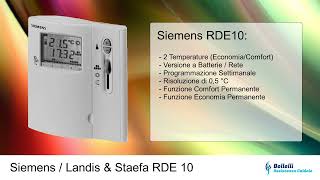 Guida Completa al Cronotermostato Siemens RDE10 Programmazione e Funzionalità [upl. by Gnim38]