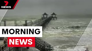 Hurricane Milton closes in SouthEast Queensland thrashed shocking Melbourne assault  7NEWS [upl. by Elleirbag]