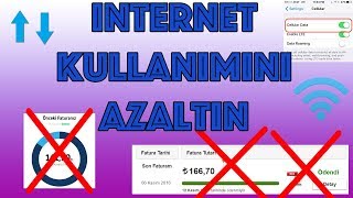 Telefonunuzda Internet Kullanımını Azaltma Yolları Android  Ios [upl. by Kuska955]