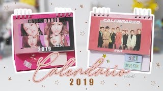 DIY KPOP  CALENDARIO 2019 PLANTILLA EDITABLE  JMARYLINJ [upl. by Llenreb]