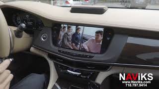 2018 Cadillac CT6 NAViKS Video In Motion Bypass DVD USB HDMI [upl. by Enicnarf]