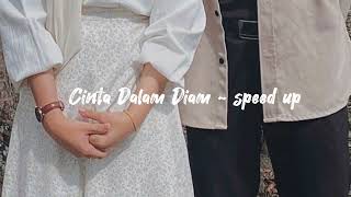 Cinta Dalam Diam  Qhutbus Sakha speed up song [upl. by Yrac]