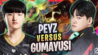 T1 GUMAYUSI vs GEN PEYZ  T1 Gumayusi Plays Sivir ADC vs GEN Peyz Zeri  Season 2024 [upl. by Nalyak677]