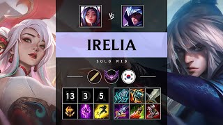 Irelia Mid vs Talon Triple Kill Rampage  KR Master Patch 1419 [upl. by Castor]