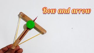 Creating a Simple Toy Bow and Arrow with Materials on Hand [upl. by Nahguav602]