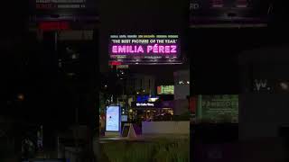 Emilia Perez Neon Billboard [upl. by Enerahs]