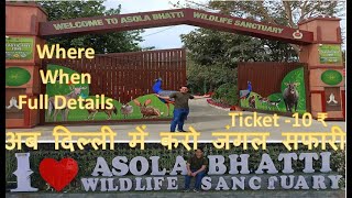 Asola Bhatti Wildlife Sanctuary  Asola Wildlife Sanctuary Delhi  Neeli Jheel  Wildlife Sanctuary [upl. by Aciruam]